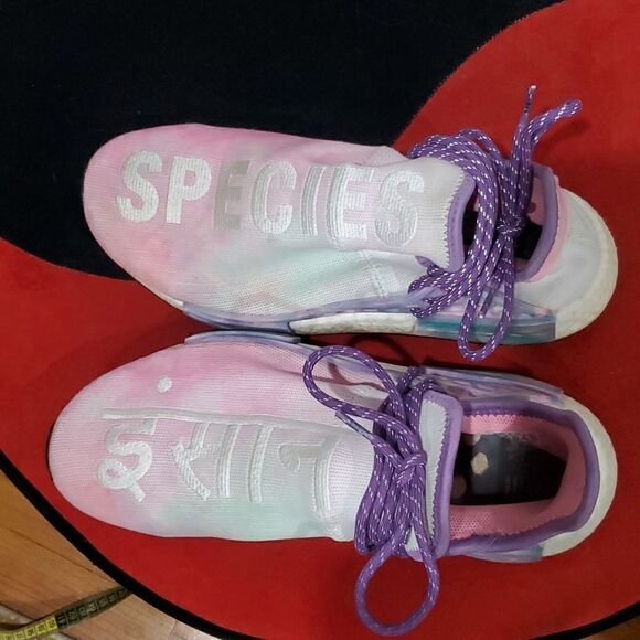 Adidas Pharrell × NMD Human Race Trail Holi Festival Mens Size 10 - Picture 7 of 16